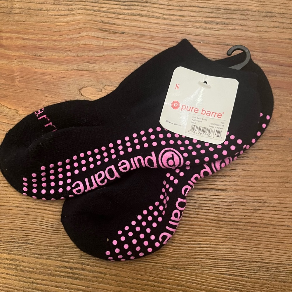 Pure Barre Sticky Socks Bubble Gum Pink